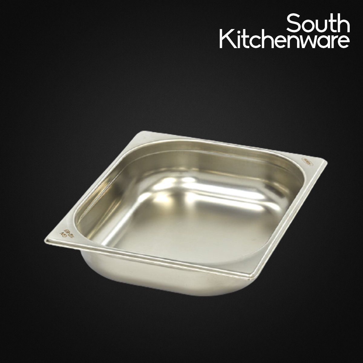 Khay INOX GN 1/2 đựng thực phẩm, topping, cơm 327x265 cao 65mm