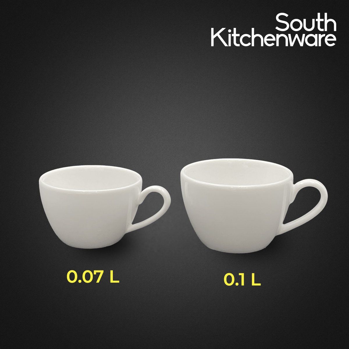 Tách trà 0.07L, 1L Daisy Lys Trắng Ngà sứ tráng men cao cấp Minh Long