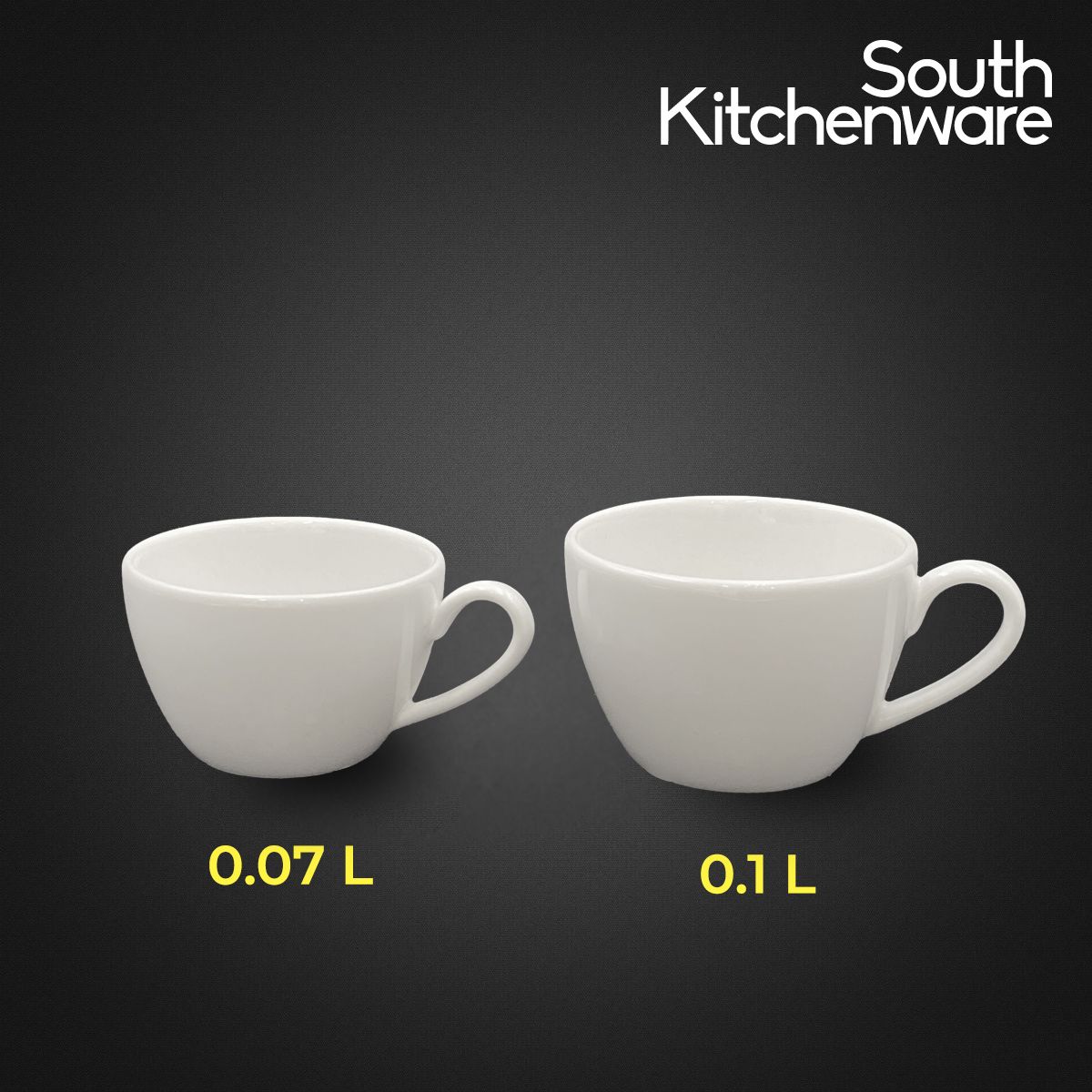 Tách trà 0.07L, 1L Daisy Lys Trắng Ngà sứ tráng men cao cấp Minh Long