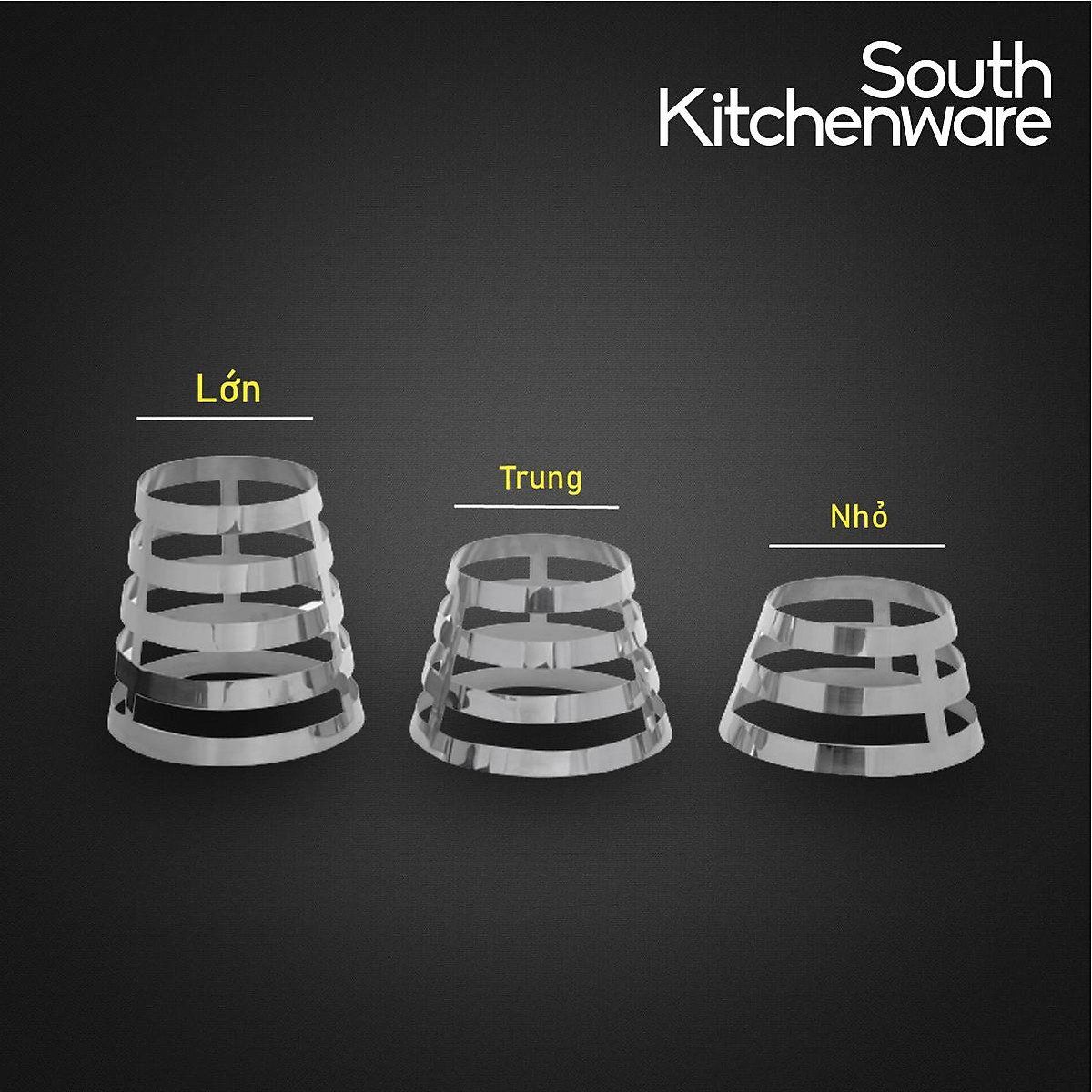 Kệ Inox trưng bày buffet (tròn Lớn)