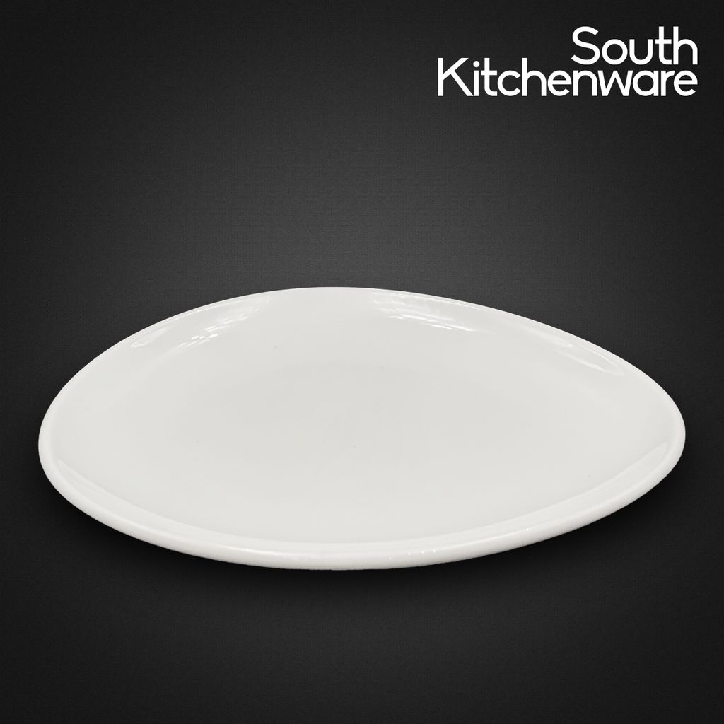 Dĩa lót tam giác 15cm Gourmet Trắng Ngà sứ tráng men cao cấp Minh Long