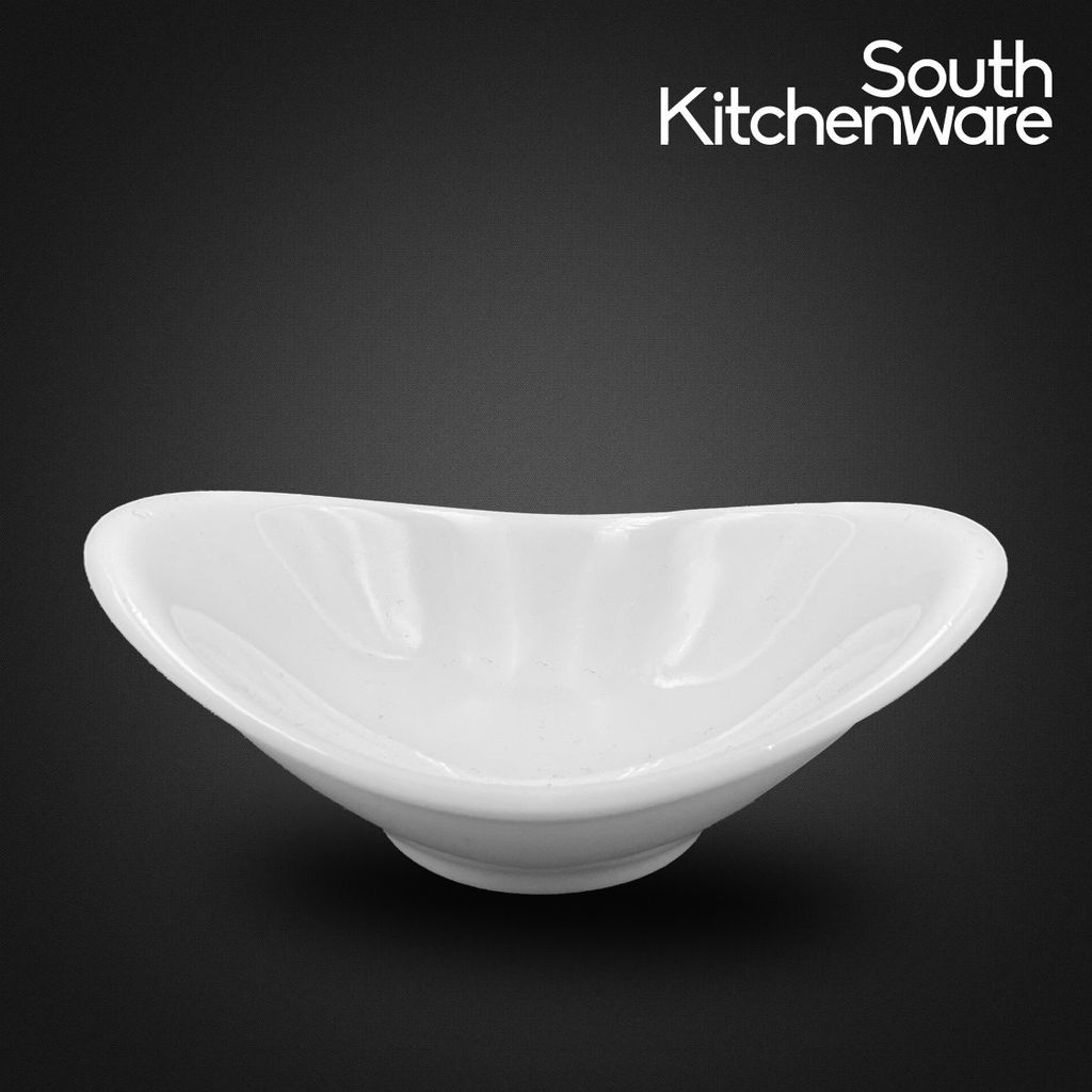 Chén chấm oval 9x6cm Misc_Assortment Lys Trắng Ngà sứ tráng men cao cấp Minh Long