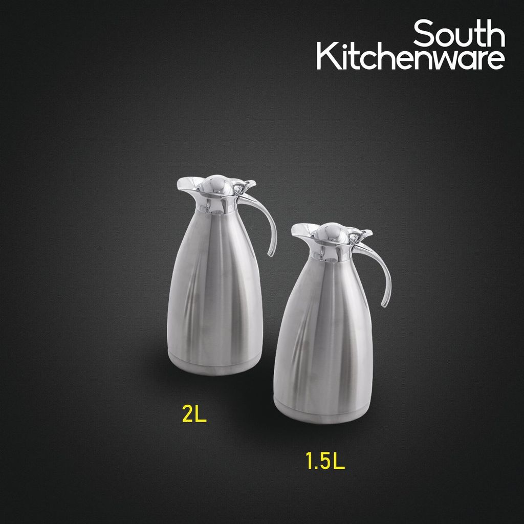 Bình Inox Rót trà miệng xéo 2L