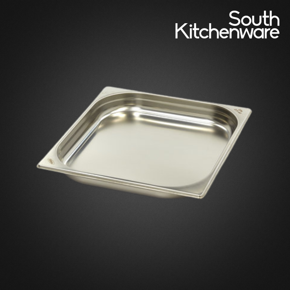 Khay INOX GN 2/3 đựng thực phẩm, topping, cơm 327x353 cao 40mm