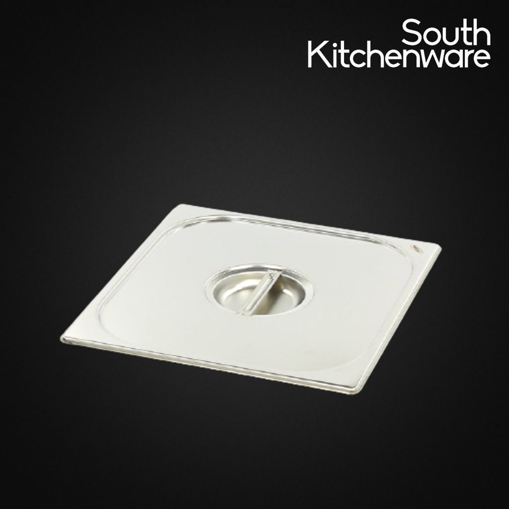 Nắp khay Inox GN 2/3 đựng thực phẩm, topping, cơm (353x325 cao 25mm)