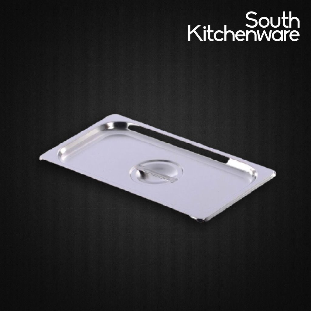 Nắp khay Inox GN 1/1 đựng thực phẩm, topping, cơm_(327x176 cao 25mm)