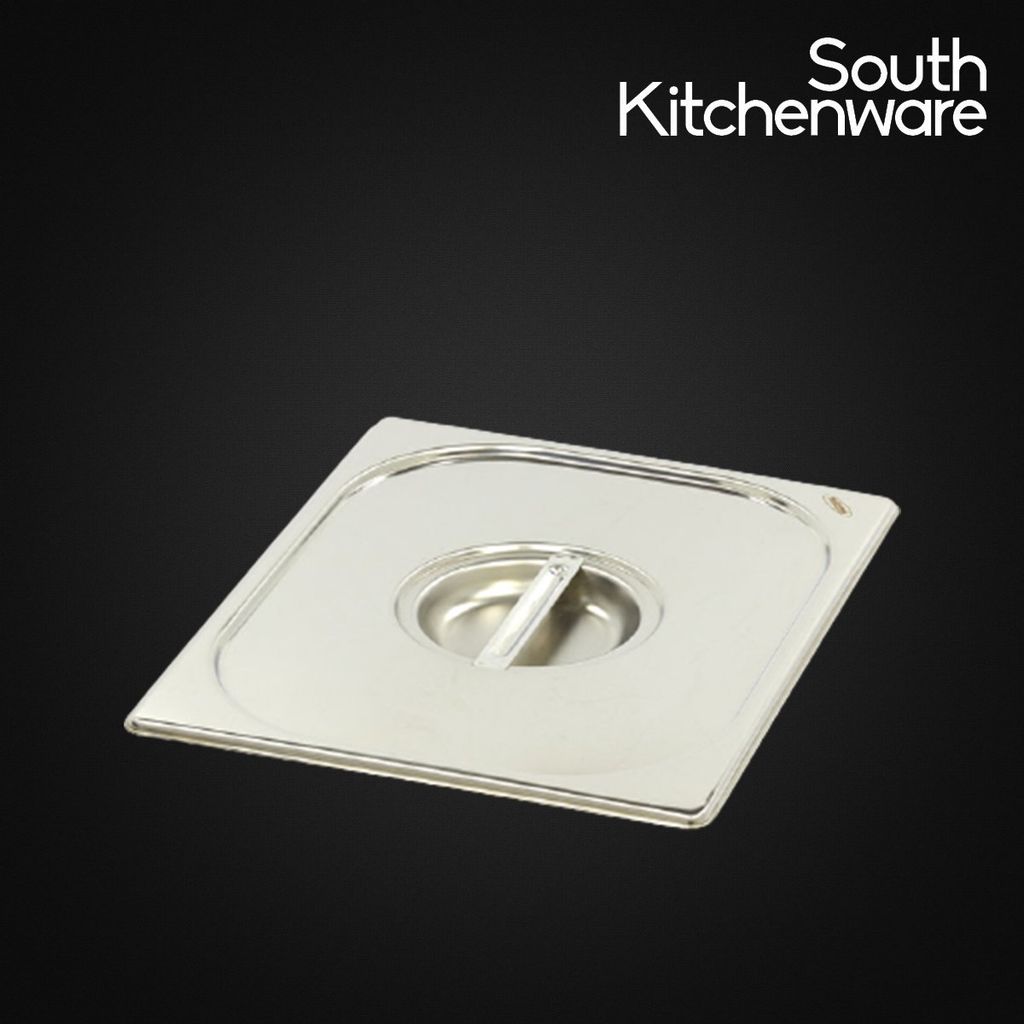 Nắp khay Inox GN 1/2 đựng thực phẩm, topping, cơm_(327x176 cao 25mm)