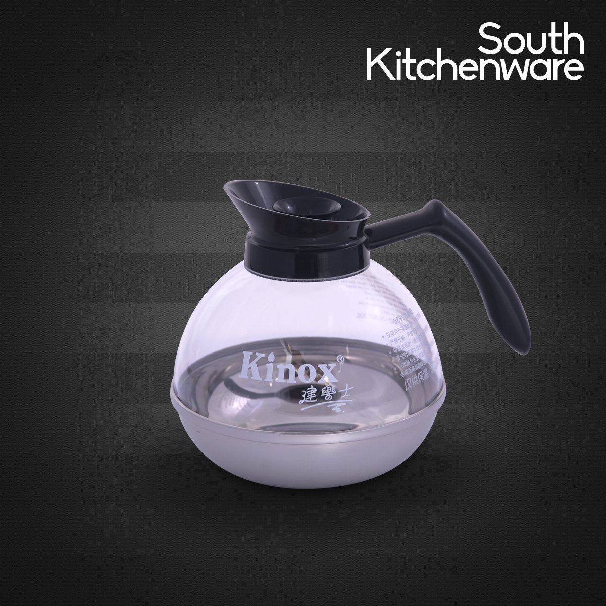 Bình hâm cafe thủy tinh kinox xịn