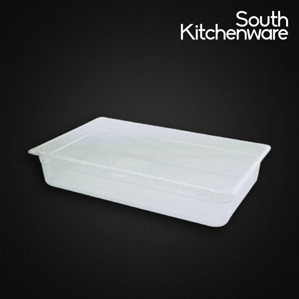 Khay nhựa GN 1/1 đựng thực phẩm, topping, cơm 530x 327 cao 100mm