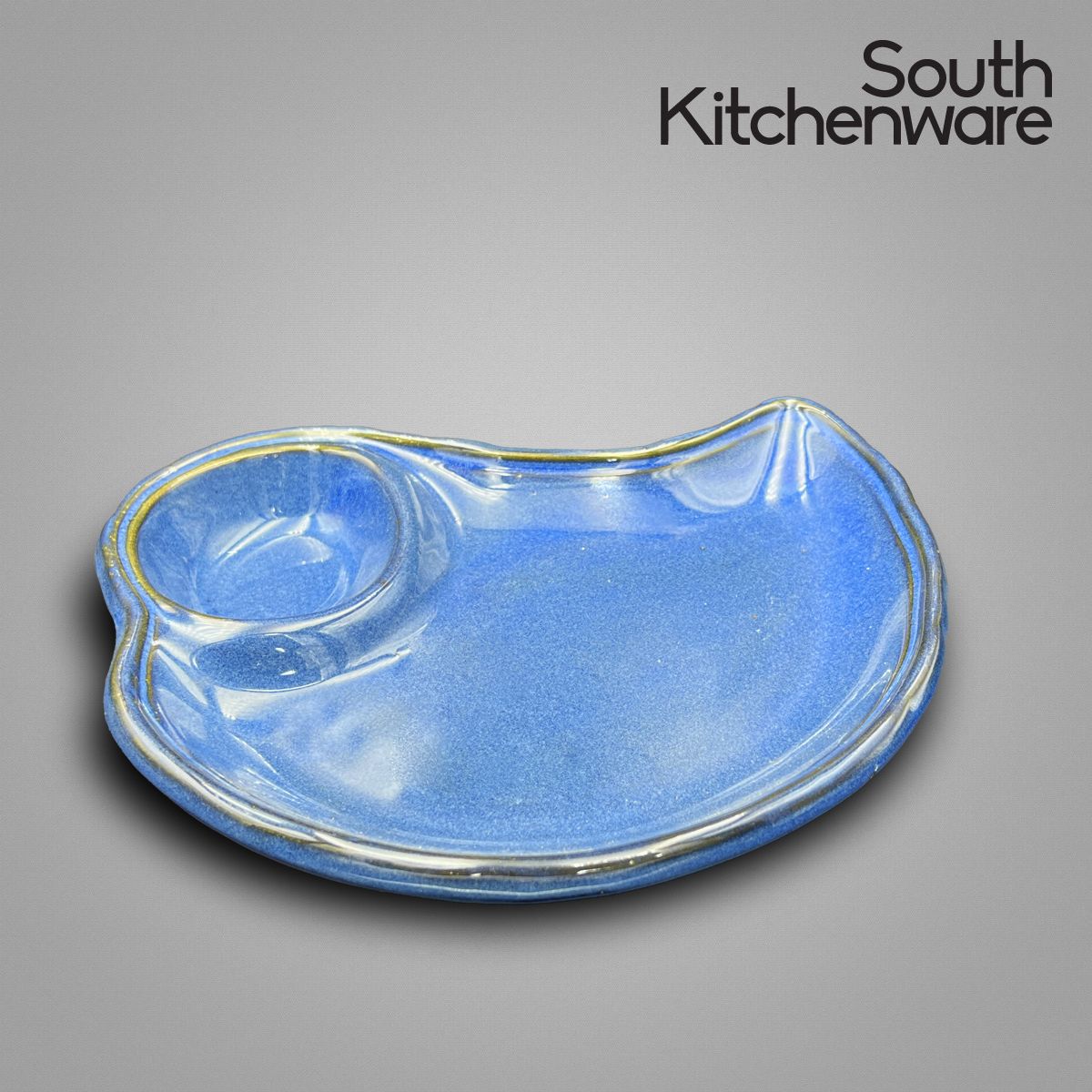HN_KK BB_KF026 Dĩa sứ hình vỏ sò sứ tráng men cao cấp Cường Phát thanh lịch, tối giản 22x17.2x3.6 cm