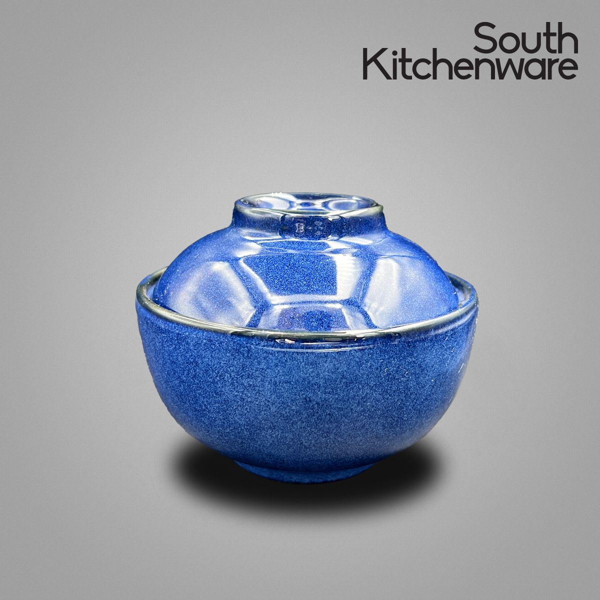 HN_KK BB_KF145PL Tô + nắp sứ tráng men cao cấp Cường Phát thanh lịch, tối giản 12x9 cm giữ nóng ăn phở/ mì.