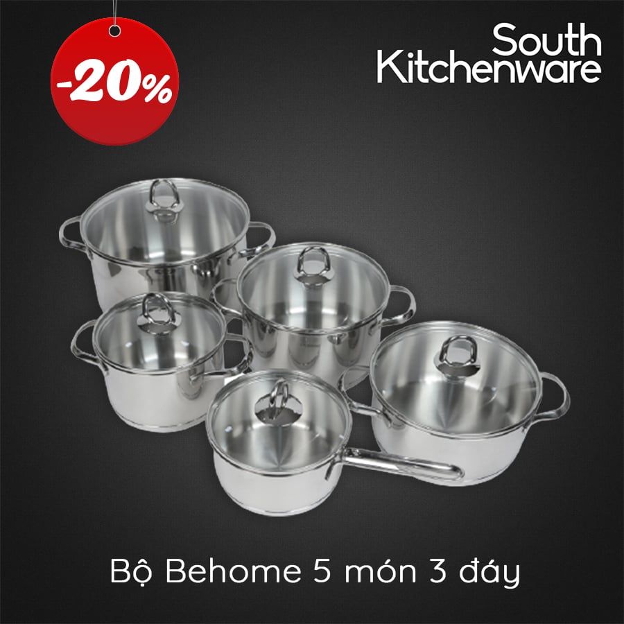 BỘ BEHOME 5 MÓN 3 ĐÁY