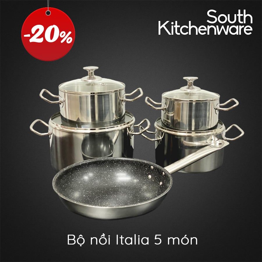 BỘ NỒI ITALIA 5 MÓN