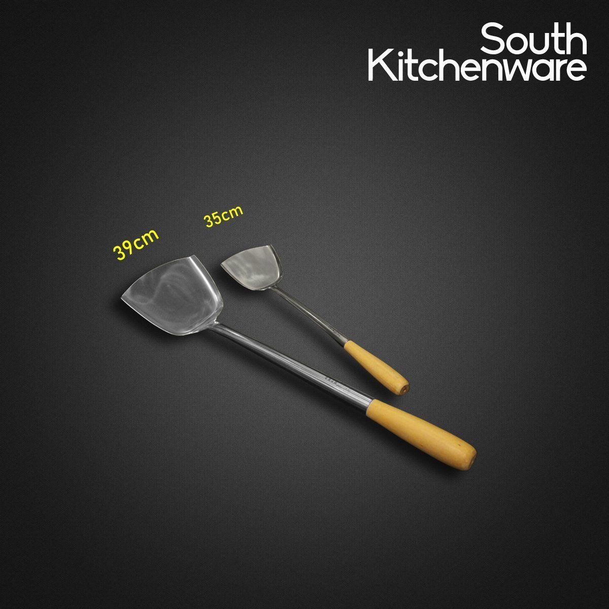 Xạn xào, Sản, Xẻng Gỗ Cán Dài 35cm