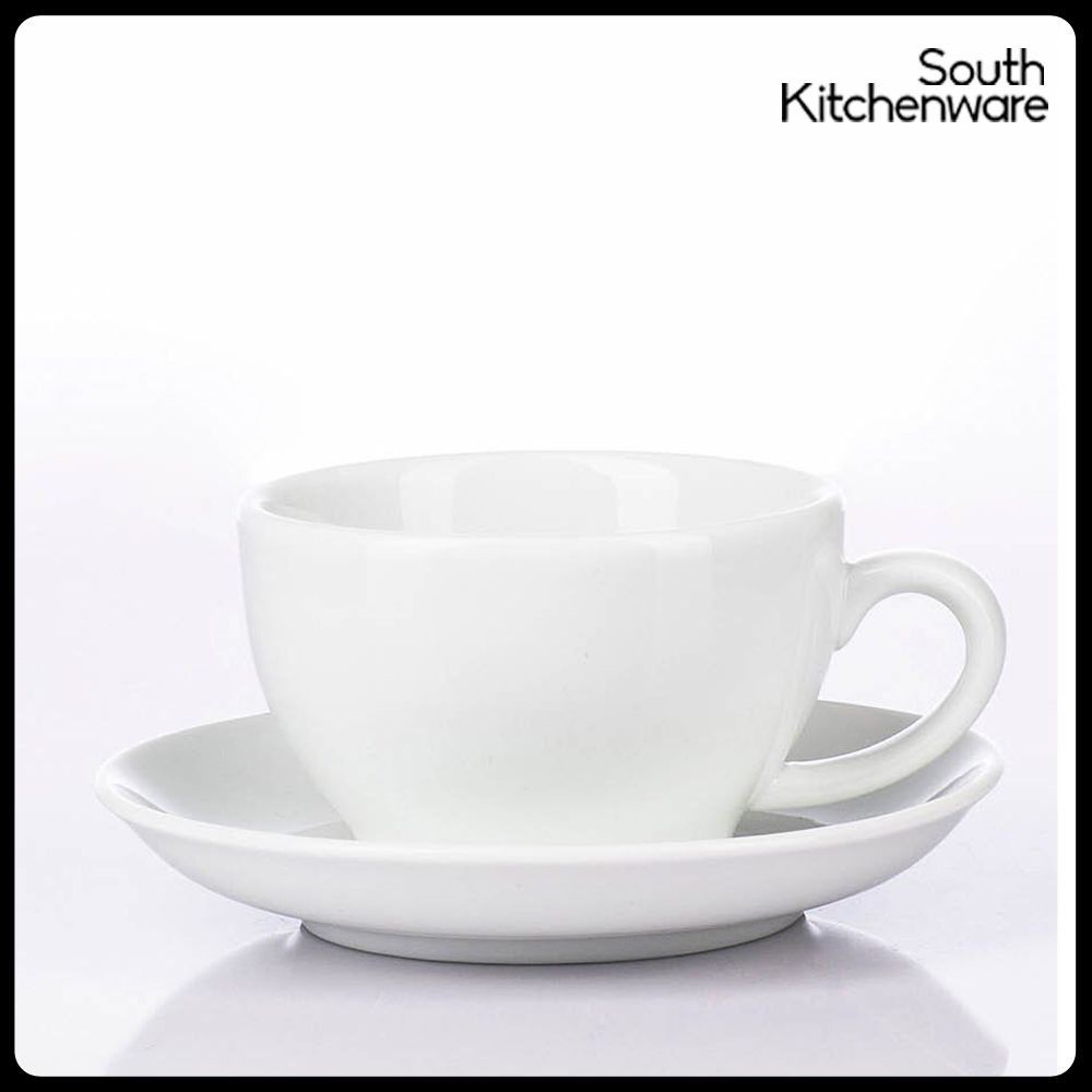 Tách Cappuccino sứ tráng men cao cấp Daisy Trắng Minh Long thể tích 0.22L, 0.28L