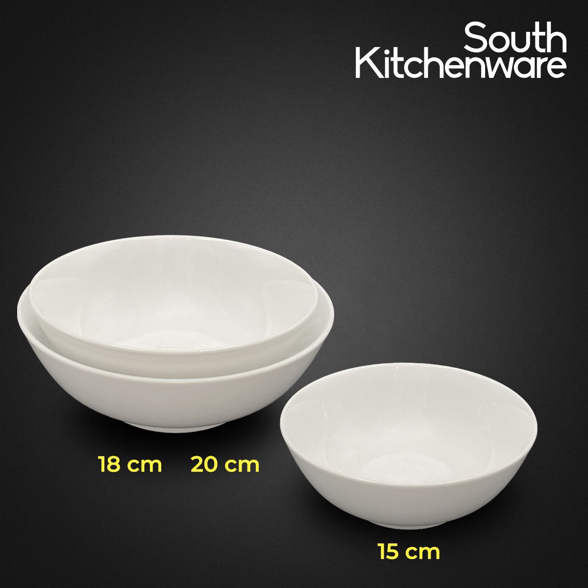 Tô thấp 15cm, 18cm, 20cm Jasmine Lys Trắng Ngà sứ tráng men cao cấp Minh Long
