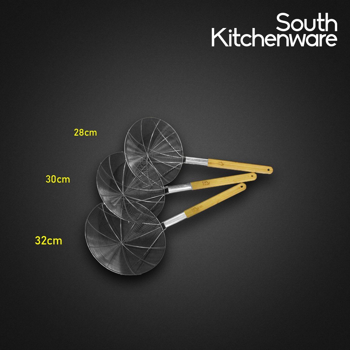 Vợt mì cán dẹt 32cm