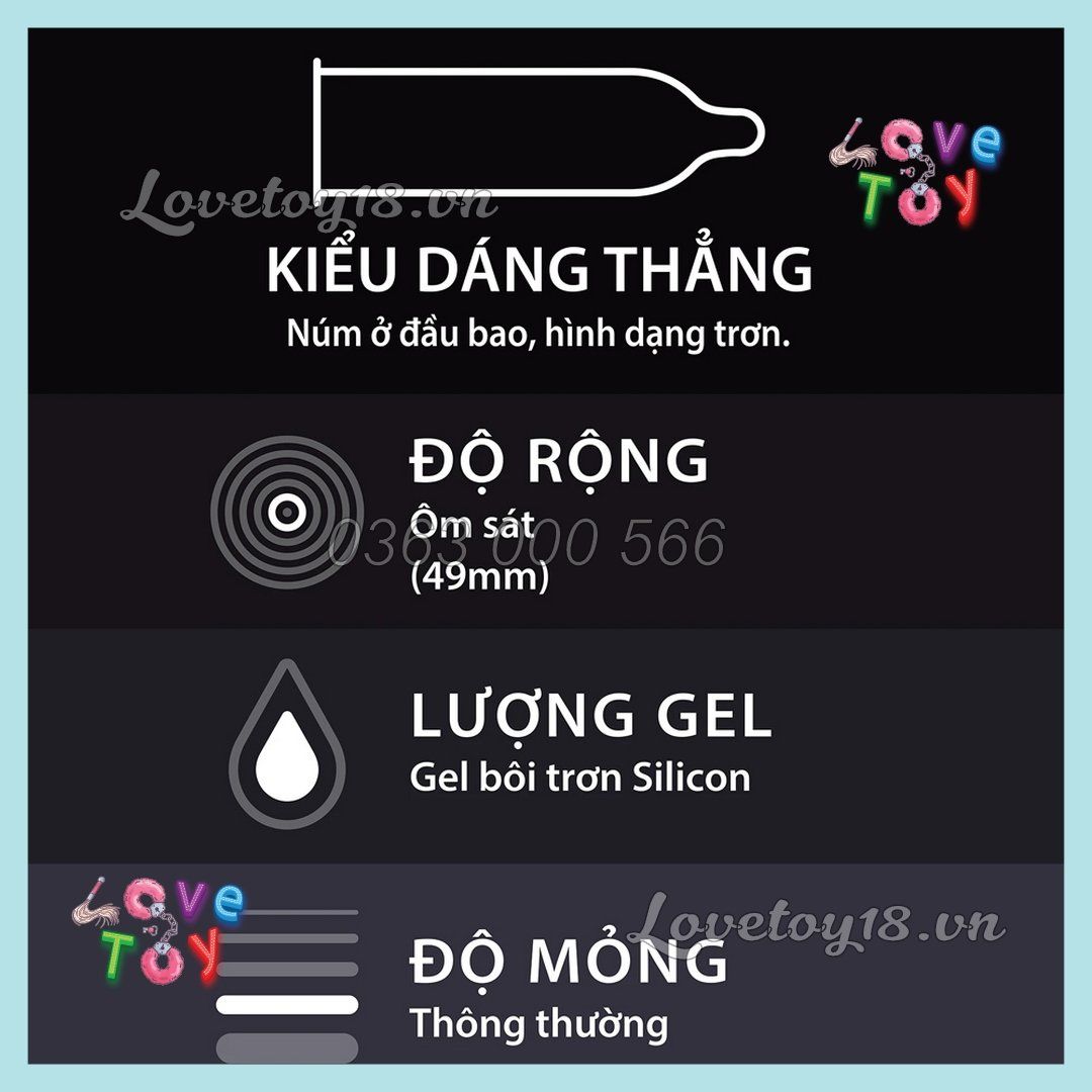 Bao Cao Su Durex Kingtex Hộp 12 Cái