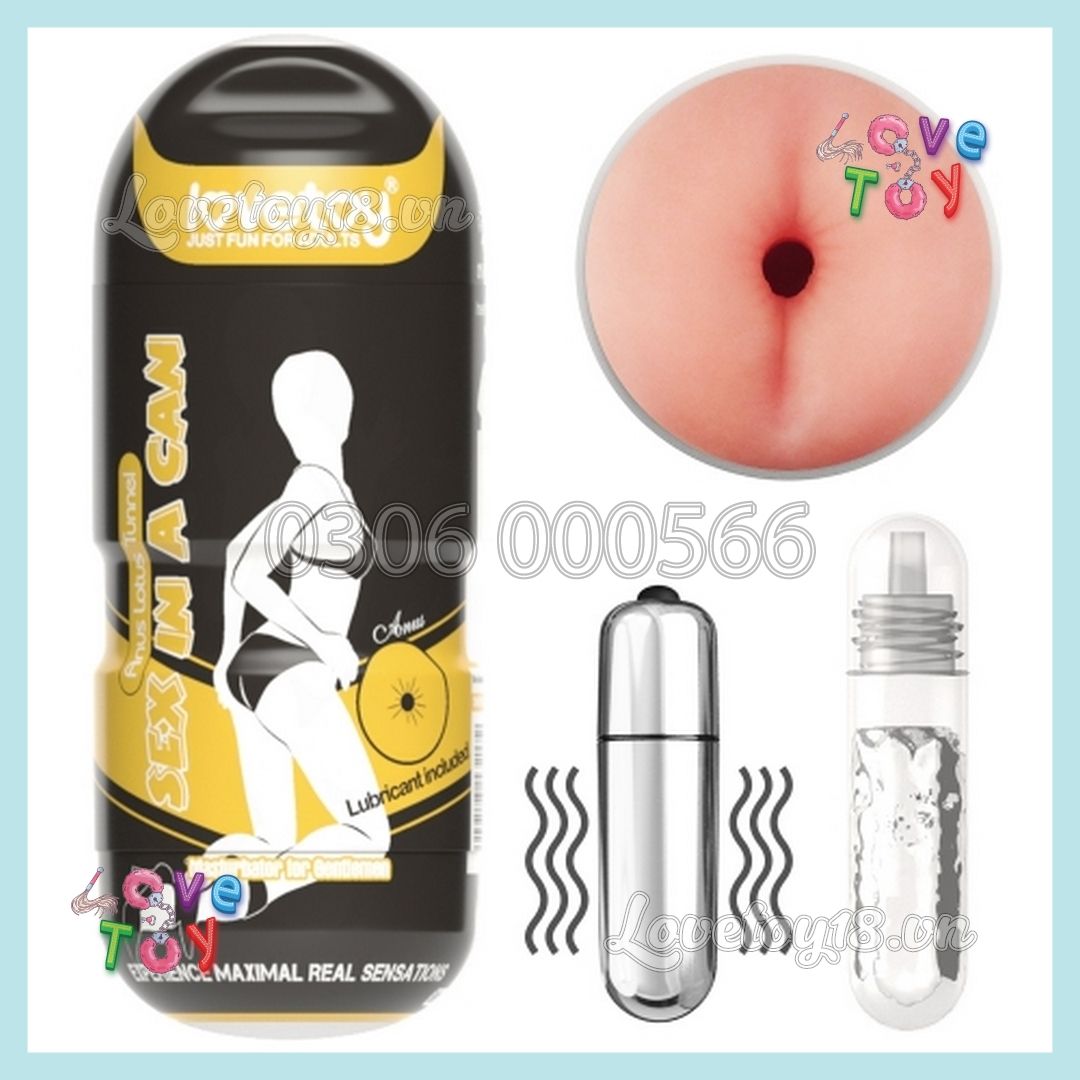 Âm Đạo Giả Ngụy Trang Lovetoy Có Rung Màu Vàng