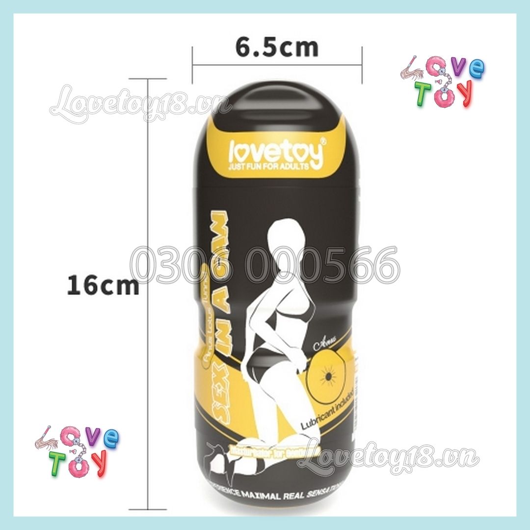Âm Đạo Giả Ngụy Trang Lovetoy Có Rung Màu Vàng