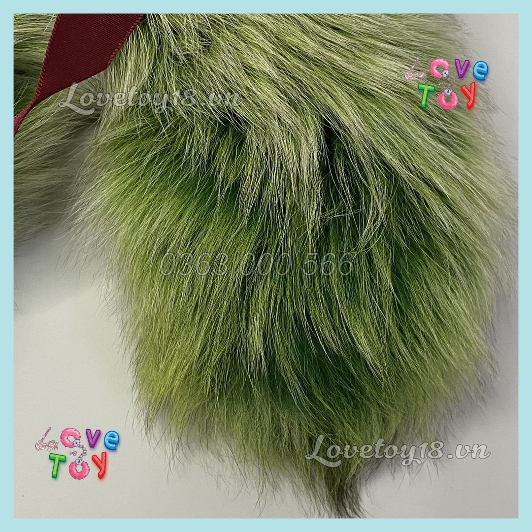 Đuôi Cáo Cute Màu Xanh Vàng Xanh Trắng Gắn Hậu Môn Buttplug Kích Thích Lỗ Nhị