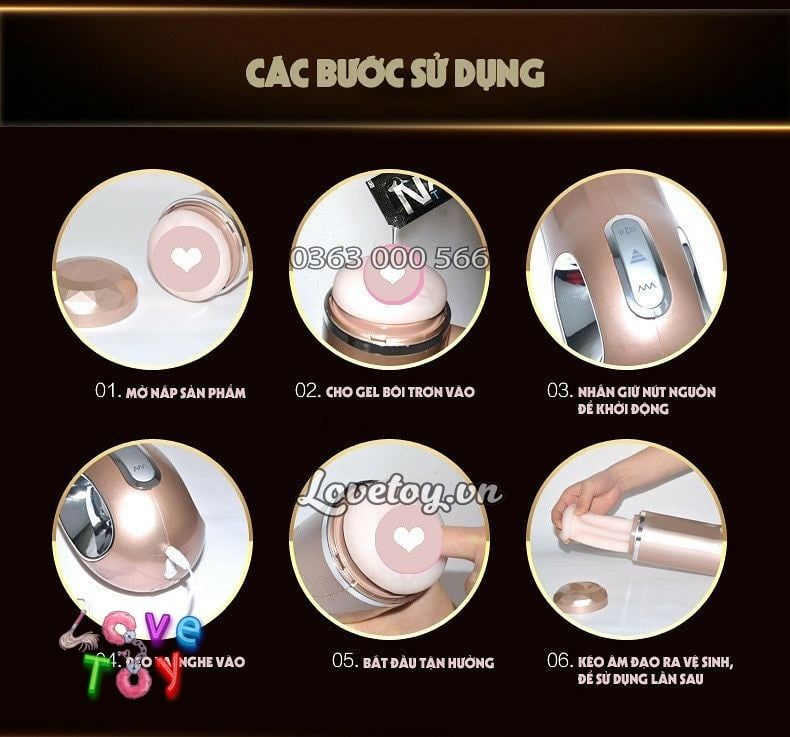 ÂM ĐẠO GIẢ CẦM TAY TỰ ĐỘNG NANO RUNG THỤT (AD-NANO)