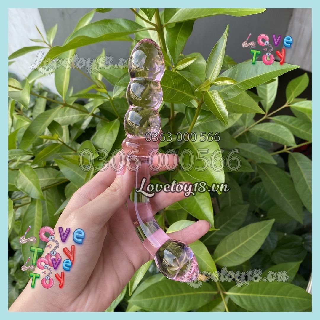 Đầu Cắm Hậu Môn Anal Thủy Tinh Gậy Quyền Trượng Lớn 3 Ngấn