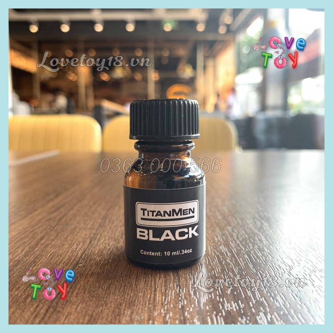 Popper TitanMen Black 10ml – Hàng cao cấp chính hãng