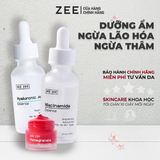  Bộ Sản Phẩm Hồng Môi Dưỡng Sáng Trẻ Hóa Phục Hồi Niacinamide, Hyaluronic Acid, Pomegranate | Zee Zee Skincare 