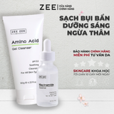  Bộ Sản Phẩm Làm Sạch Sâu Dưỡng Trắng Cho Da Nhạy Cảm Hỗn Hợp Amino Acid & Niacinamide Essence | Zee Zee Skincare 