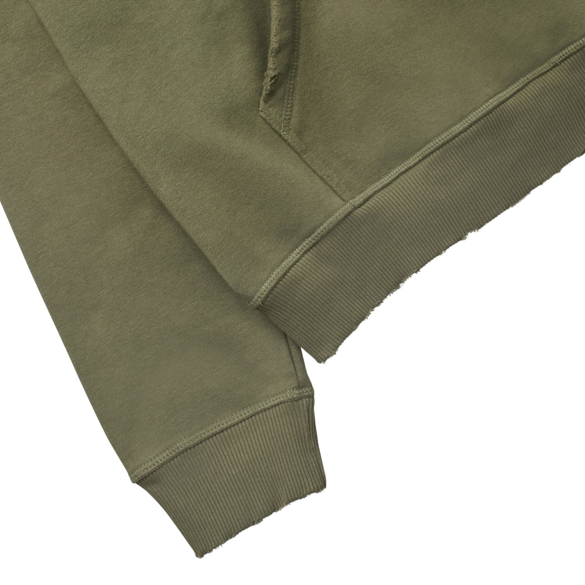 REE WASH BOXY HOODIE - OLIVE GREEN