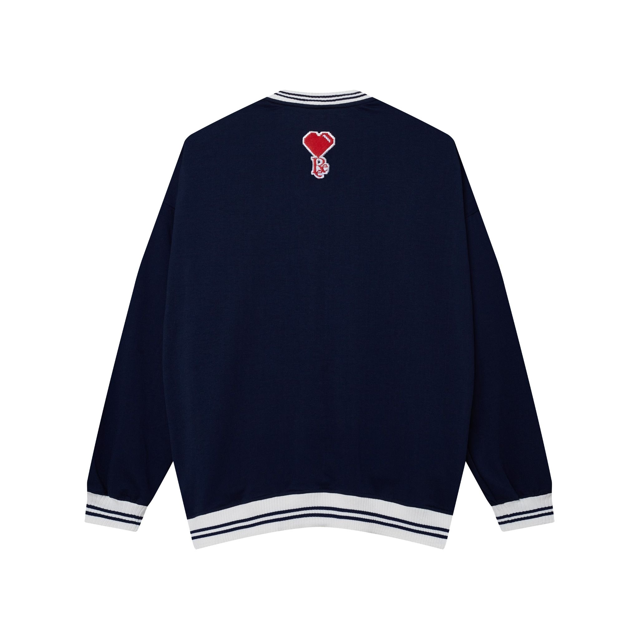 REE HEART CARDIGAN - NAVY