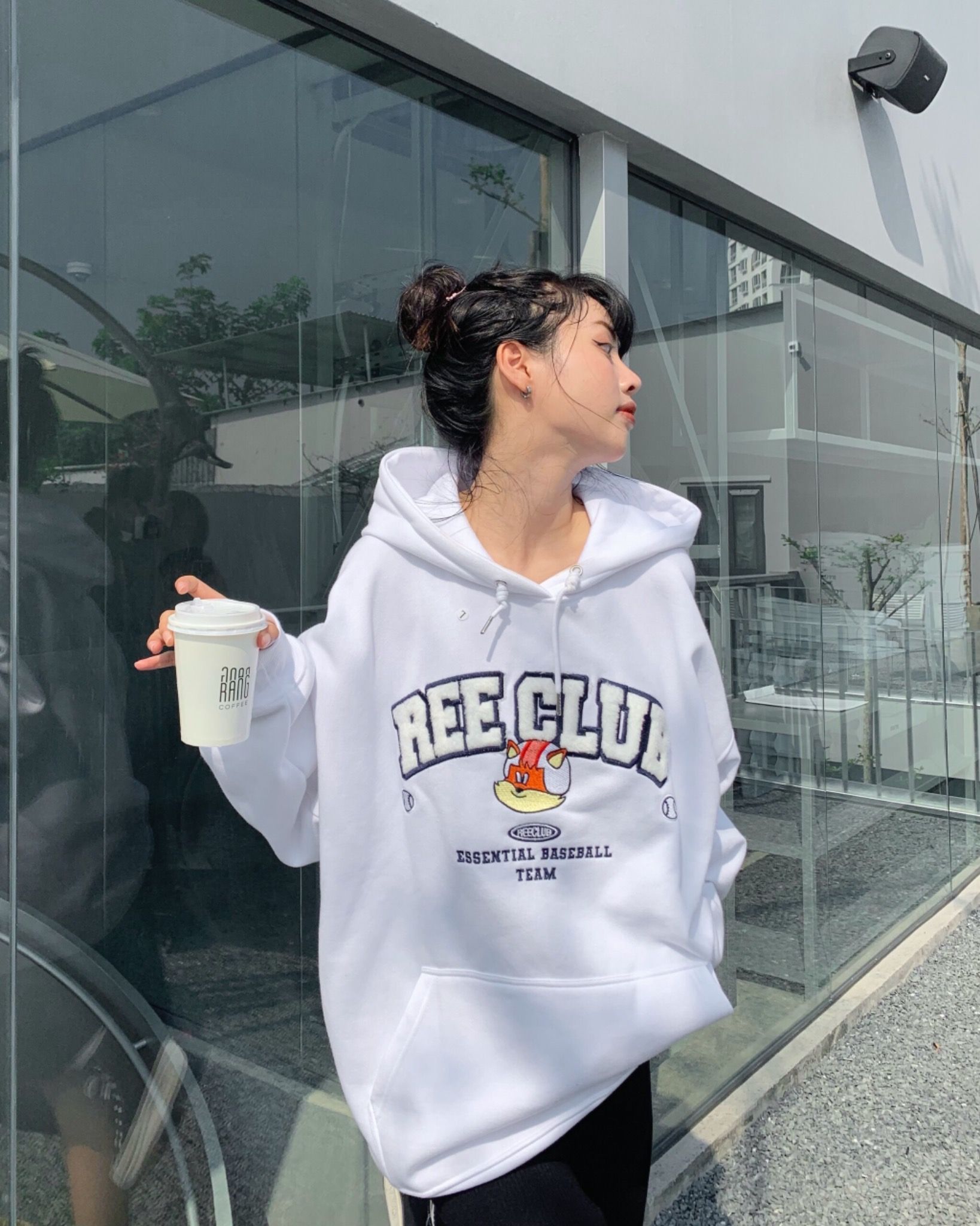  REE CLUB HOODIE - WHITE 