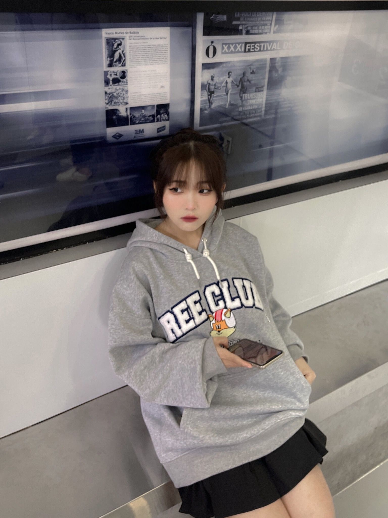 REE CLUB HOODIE - GREY