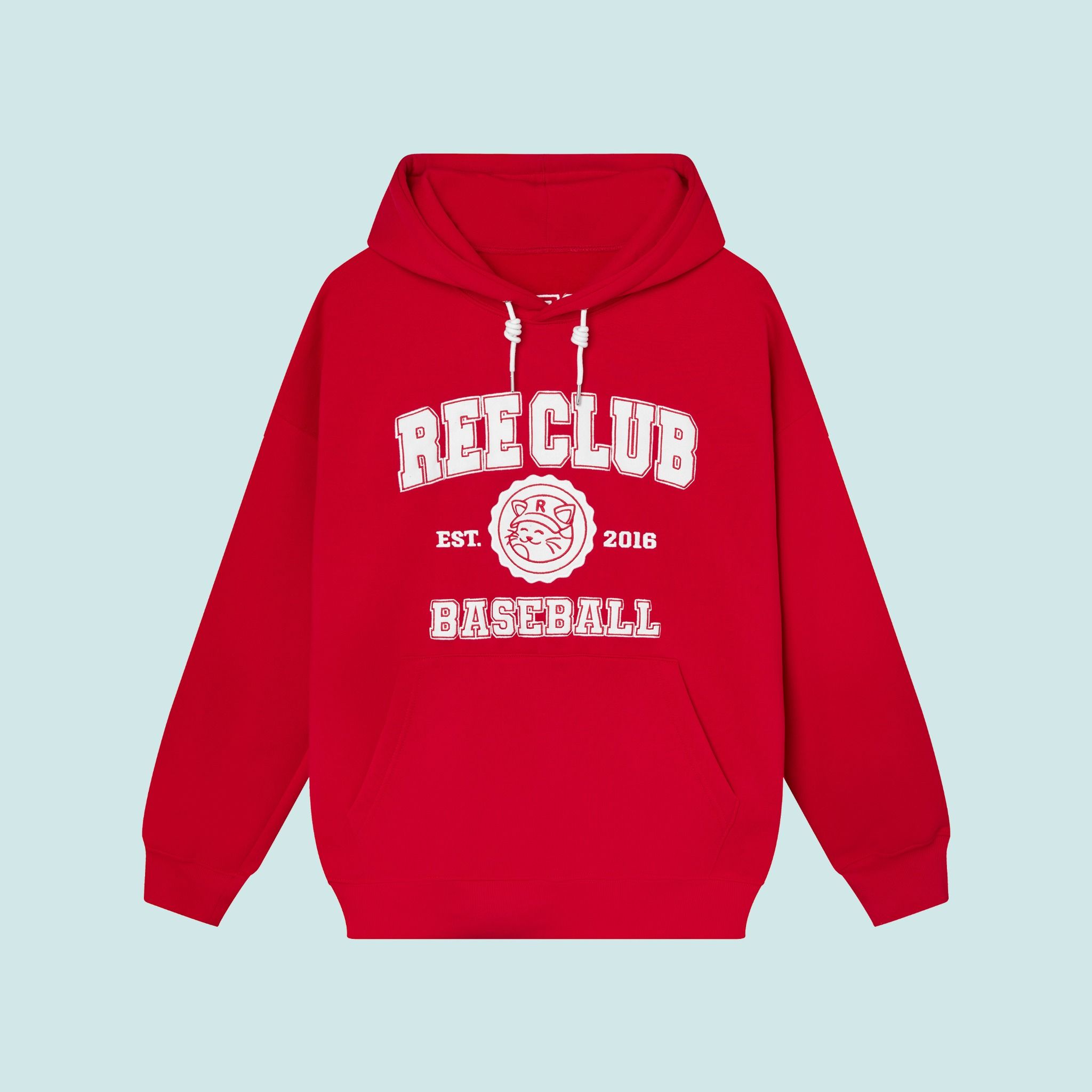 REE BASEBALL HOODIE - RED