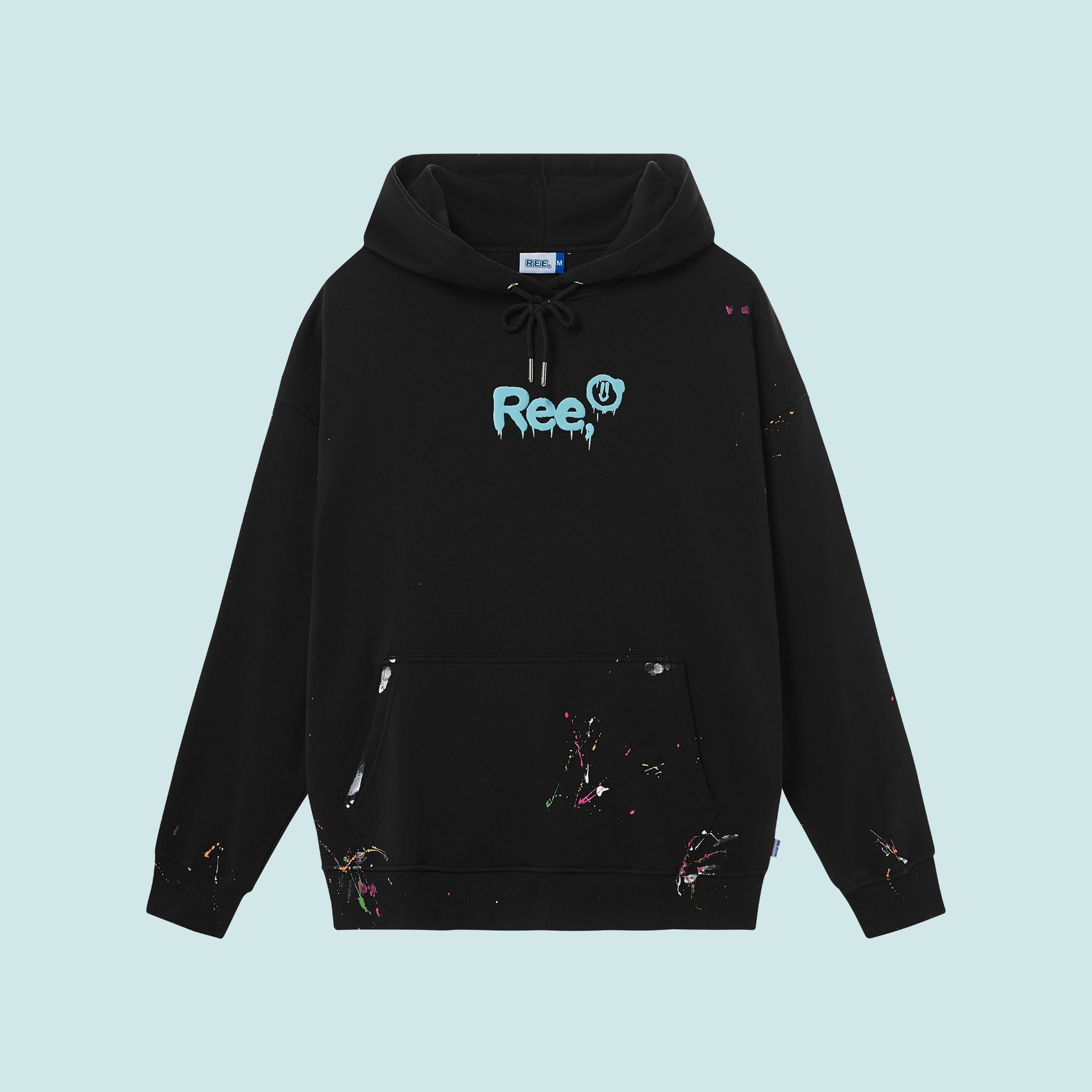 SPLASH INK HOODIE VER.1 - BLACK