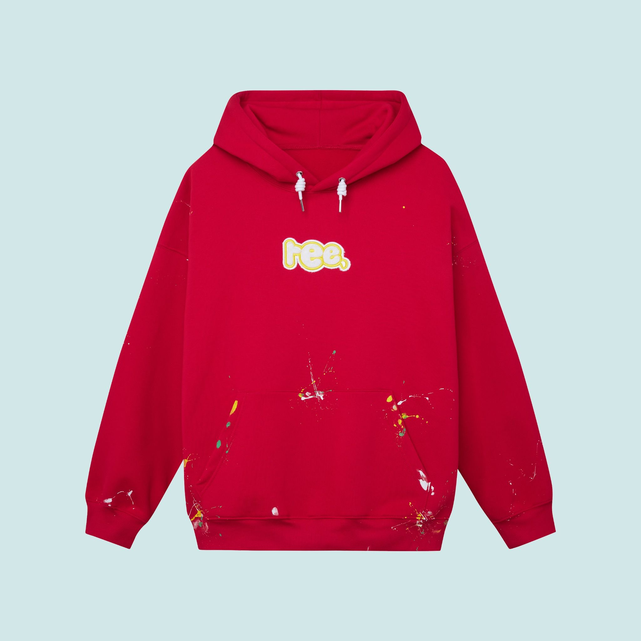 SPLASH INK HOODIE - RED