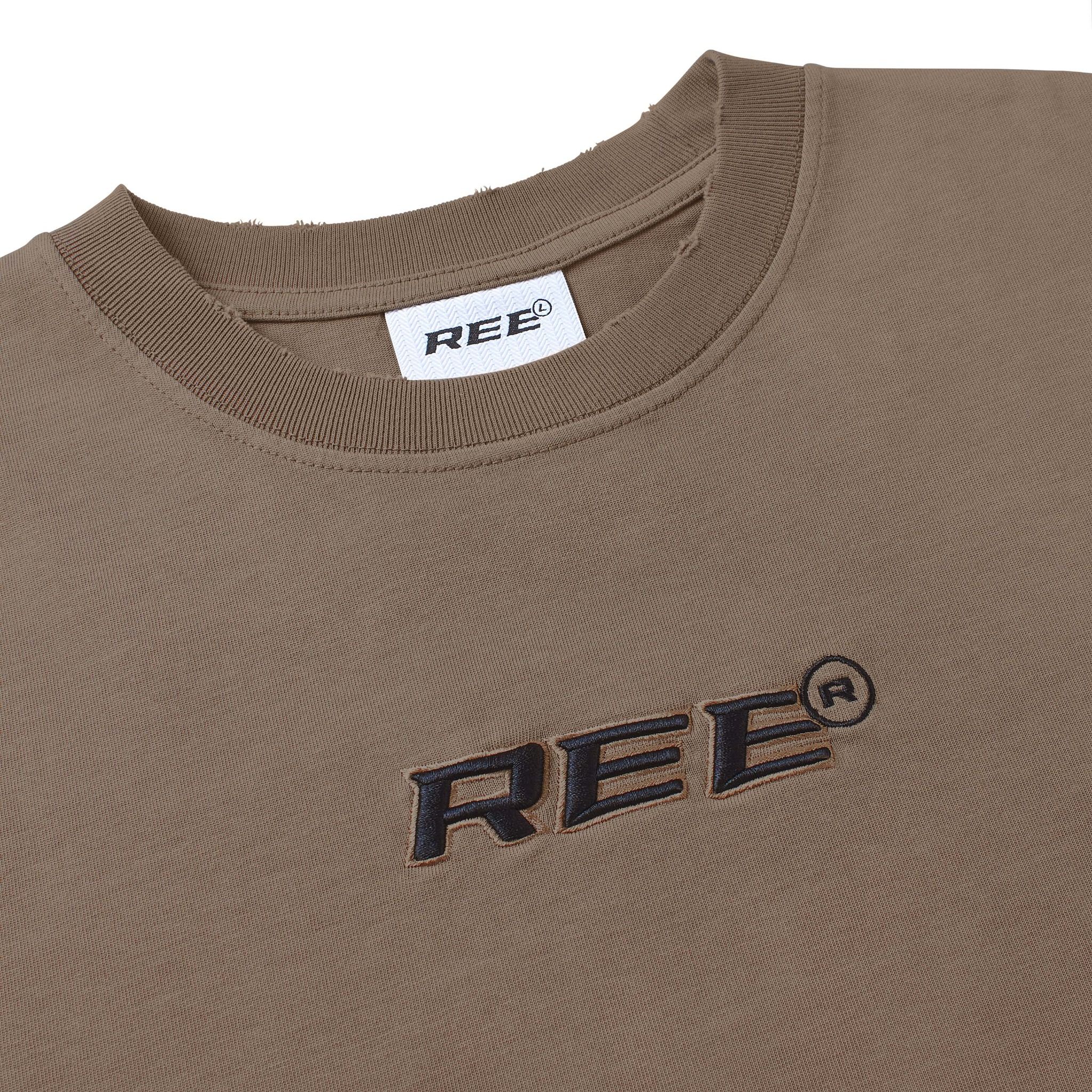 REE WASH TEE - BROWN