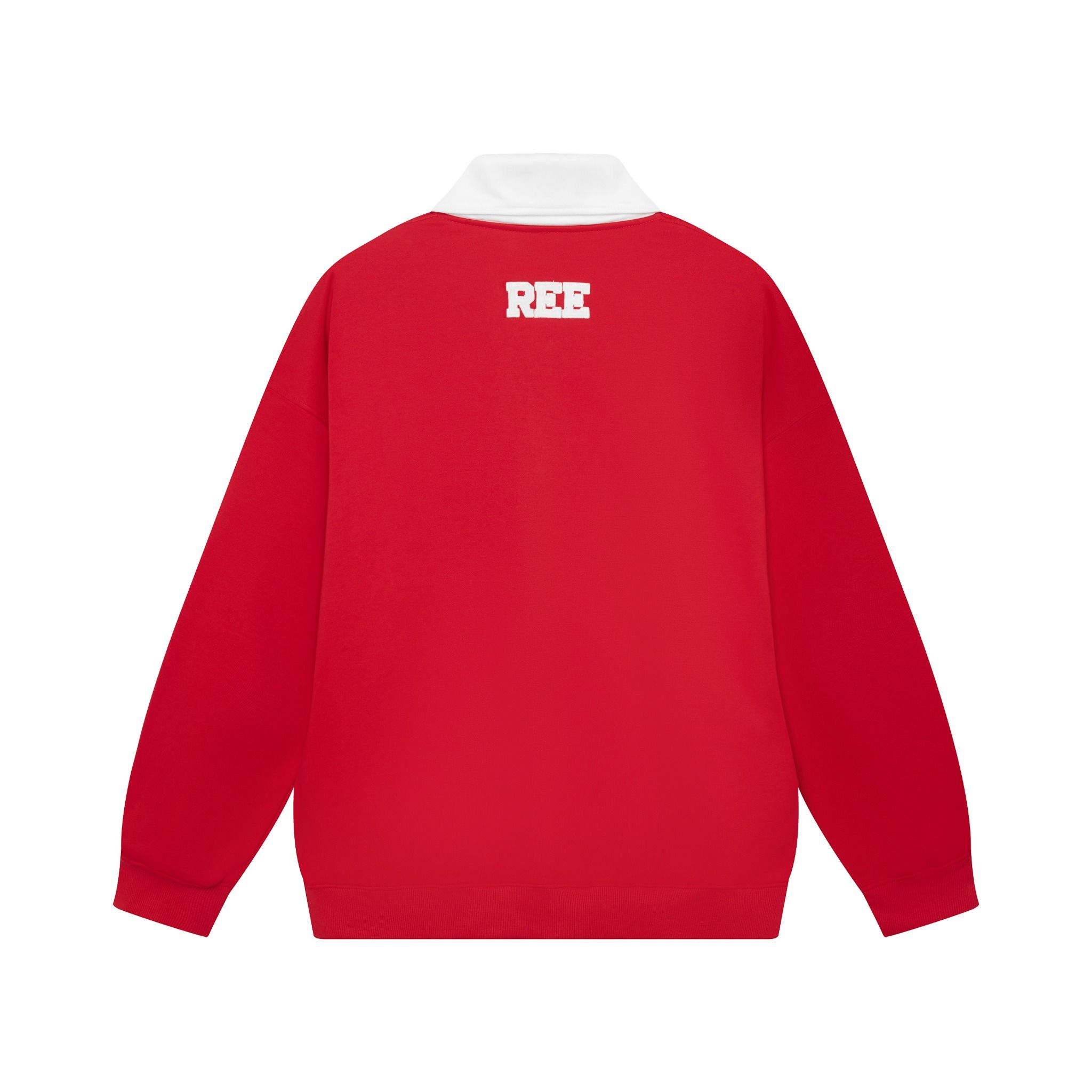 REE BASEBALL POLO SWEATER - RED