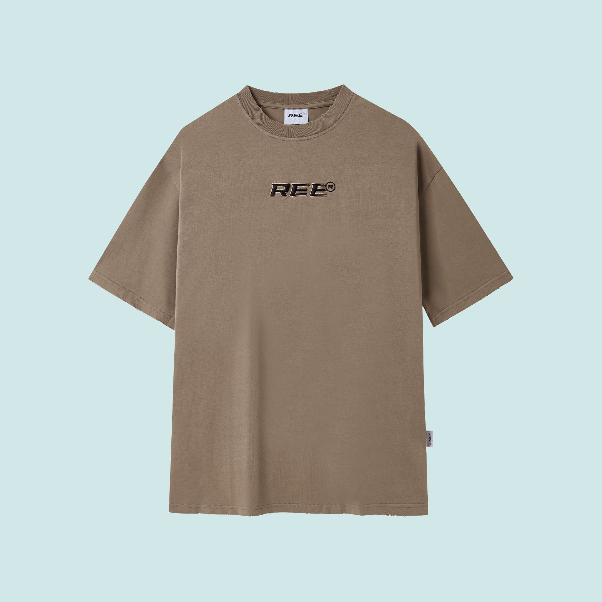 REE WASH TEE - BROWN