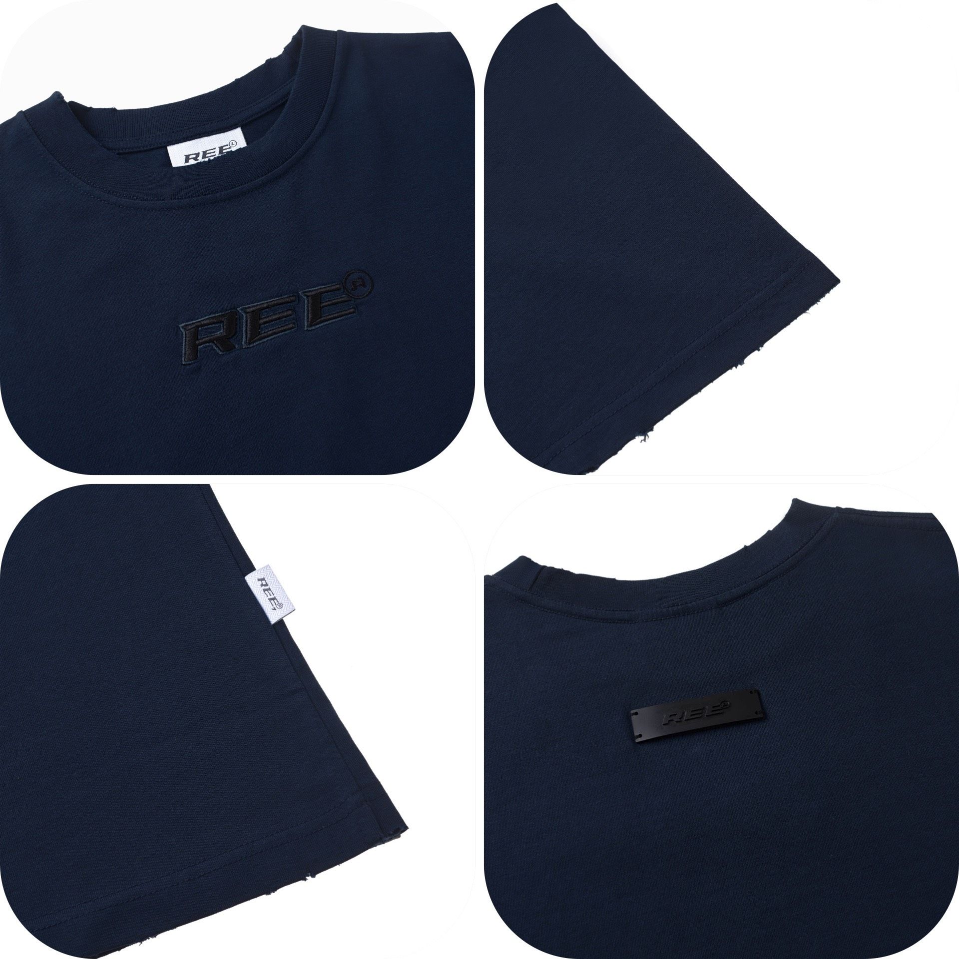 REE WASH TEE - NAVY