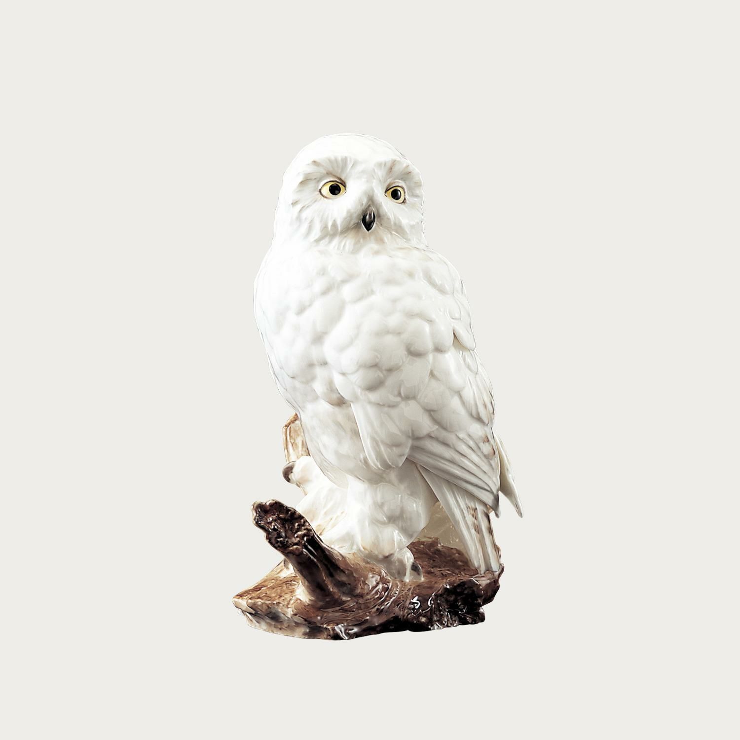 Tượng sứ Chim Cú cao 26cm sứ xương cao cấp Nhật Bản | Figurine Ornament Owl A073 - K088