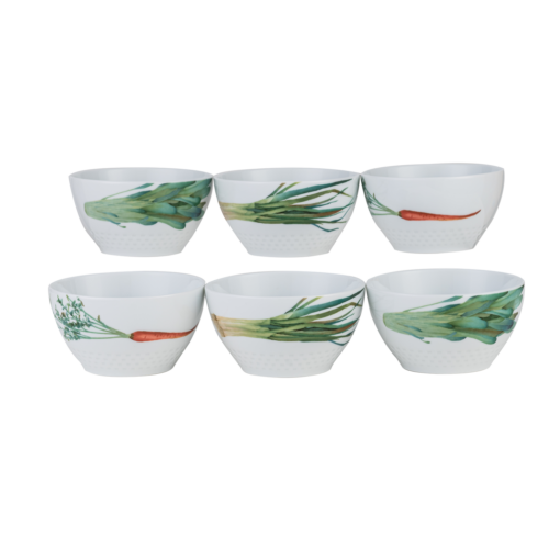 Bộ 6 bát cơm (chén cơm) 11,1cm dung tích 345ml sứ trắng | Kyoka Shunsai 1620-17L - Q006WG