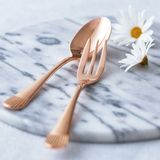  Bộ thìa trà 5 cái màu vàng hồng | Noritake Starcrest Pink Gold 210APG-T5Y 