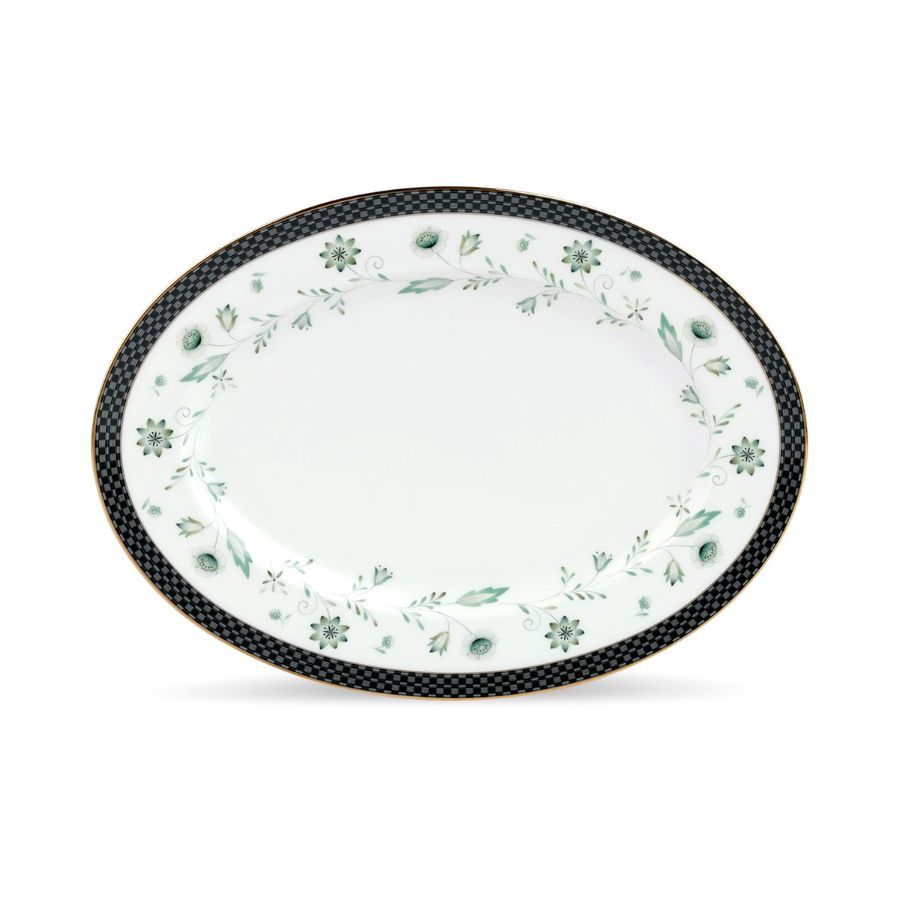 Đĩa Oval cỡ nhỏ (SM) dài 31,2cm sứ xương | Forever Fields 4950L - 97245