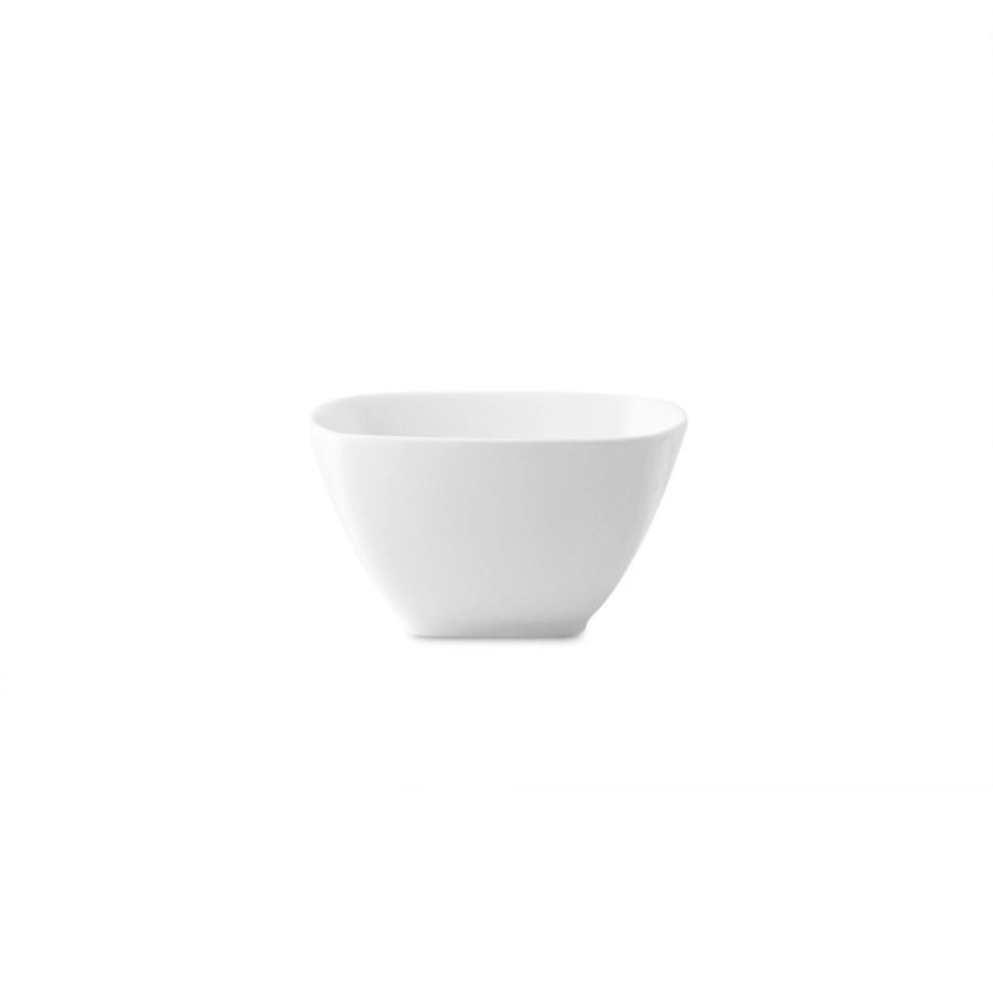 Bát cơm (chén cơm) hình vuông cạnh 11,2cm dung tích 320ml sứ xương | Plain White 4850L - 97302