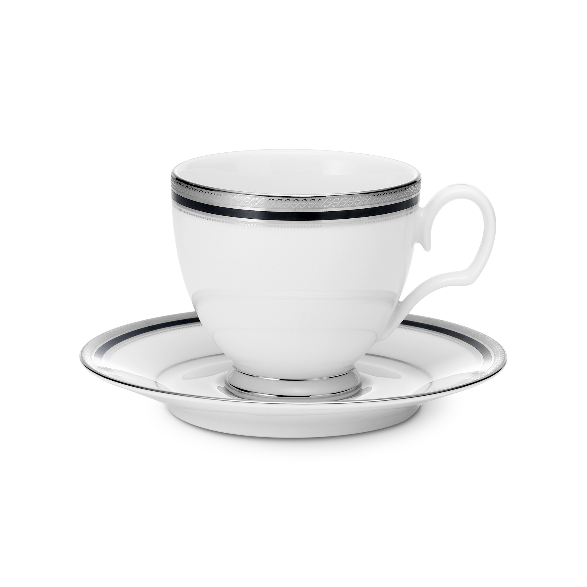  Chén trà (tách trà) kèm đĩa lót dung tích 250ml sứ trắng | Austin Platinum 4360L-T91988 