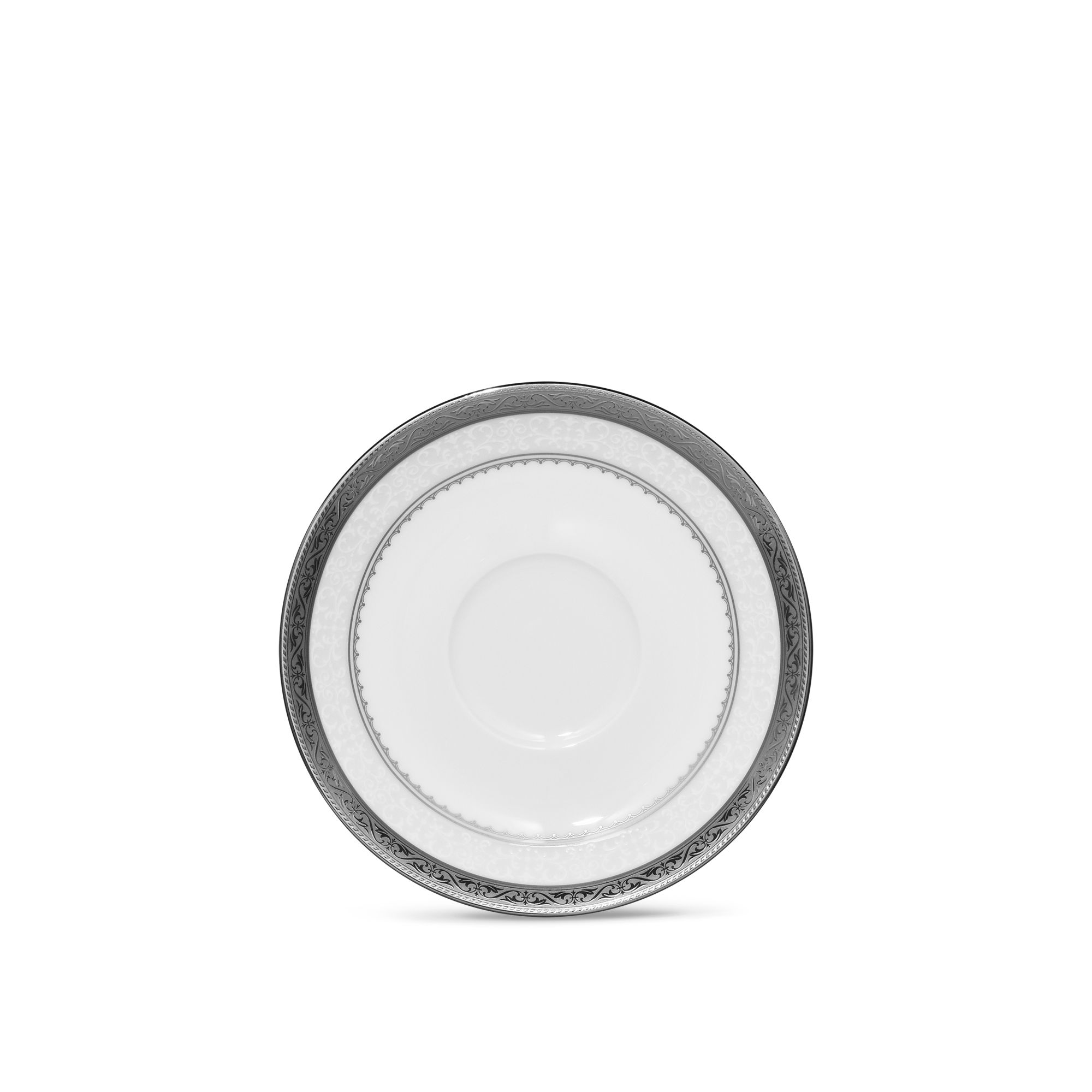Đĩa lót chén (tách) trà dung tích 230ml & 190ml, đường kính 15,1cm sứ xương | Odessa Platinum 4875L - 97217S