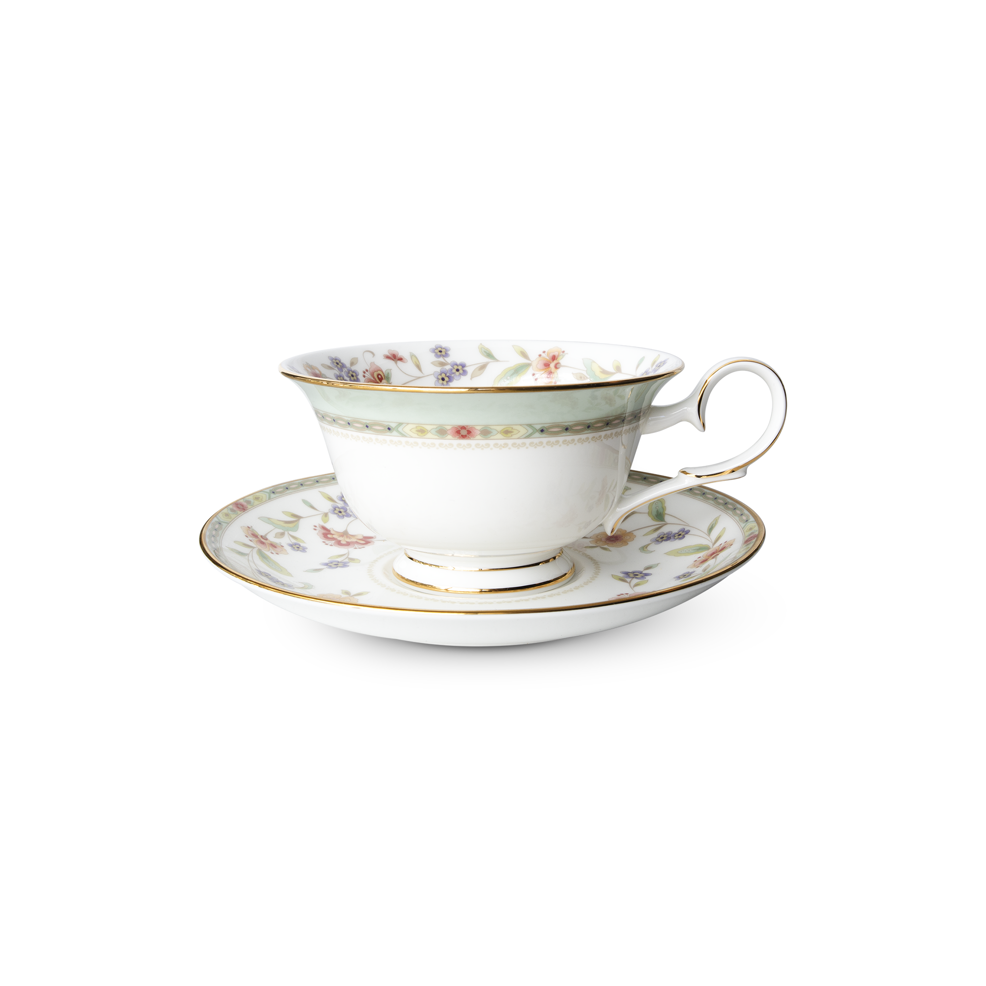  Chén trà (tách trà) kèm đĩa lót 215ml sứ xương | Primrose 4909L-T50717A 