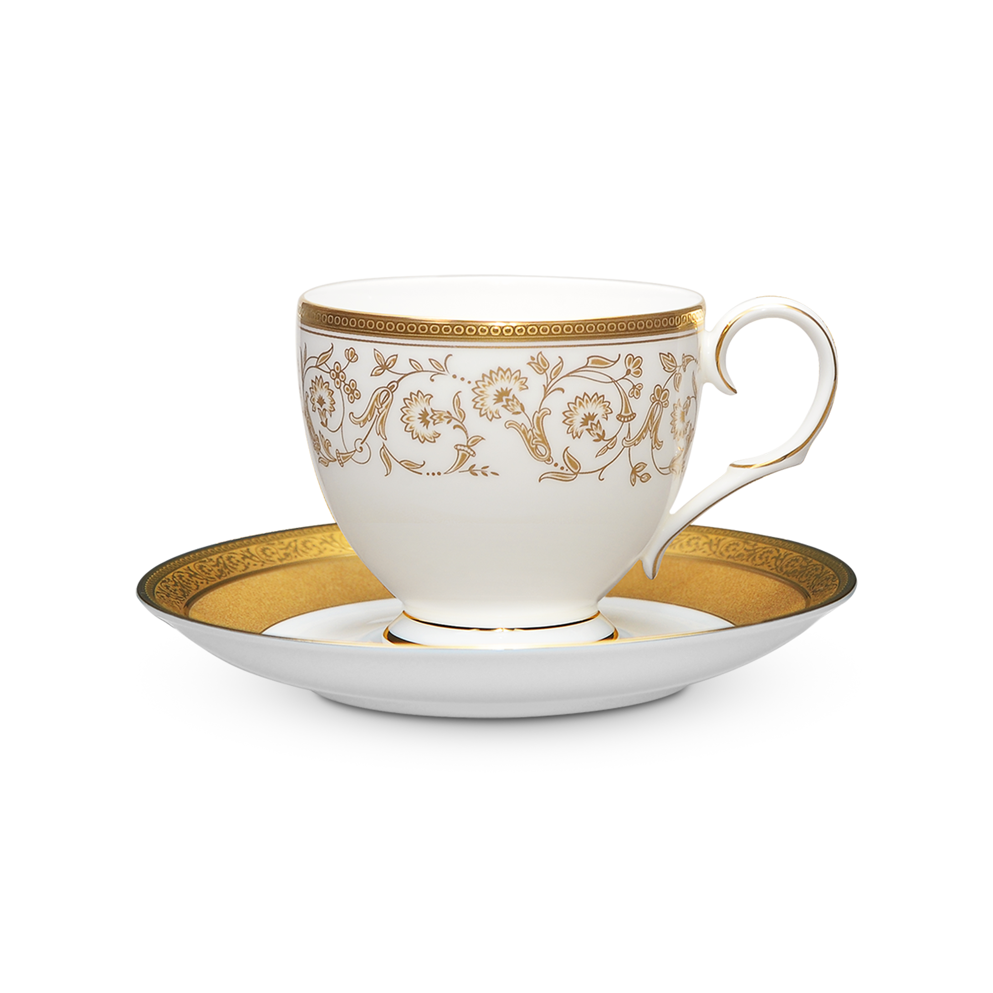  Chén trà (tách trà) kèm đĩa lót dung tích 250ml sứ xương | Summit Gold 4912L-T50788A 